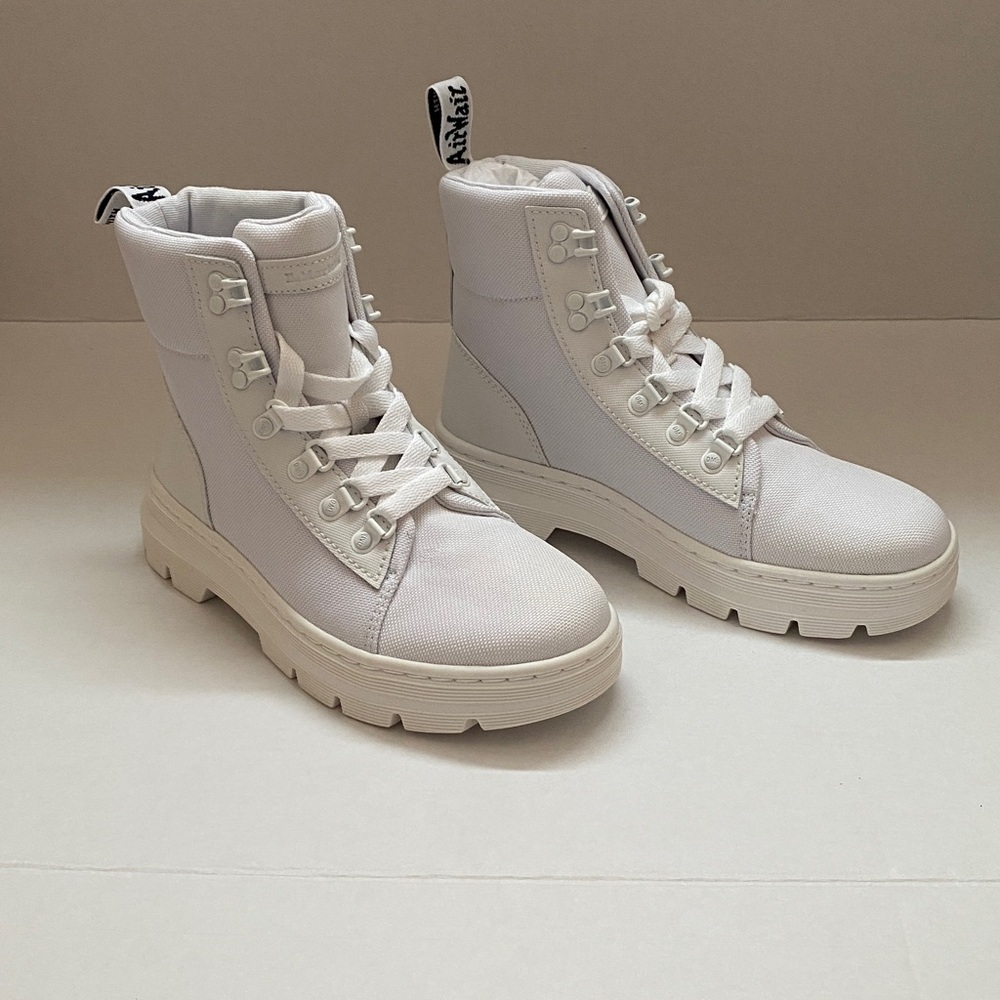 Dr. Martens White Ankle Boots